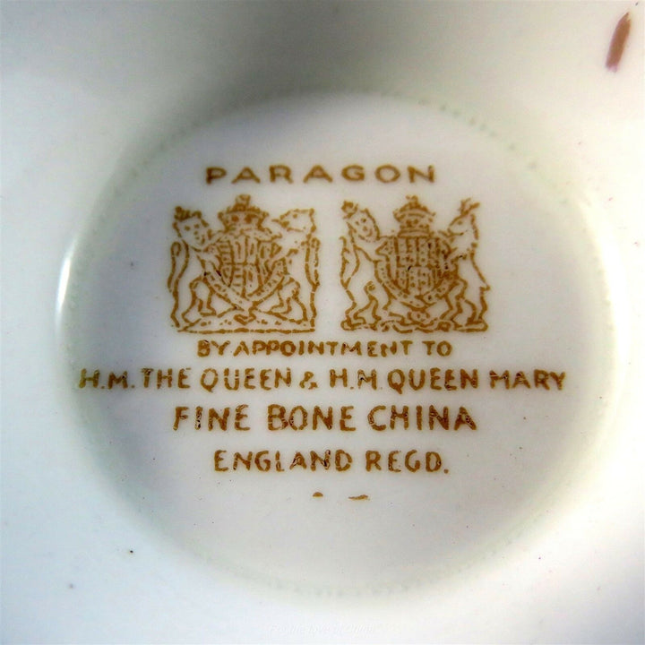 パラゴン　ディープレッドとゴージャスピンクゴールド　カップ&ソーサー