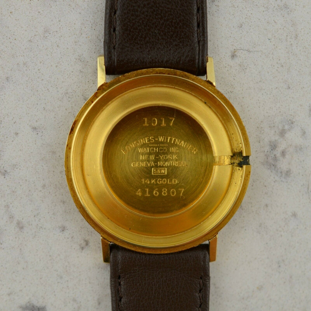 1960年代　ヴィンテージ ロンジン カラトラバ　参考番号1017  14K イエローゴールド製