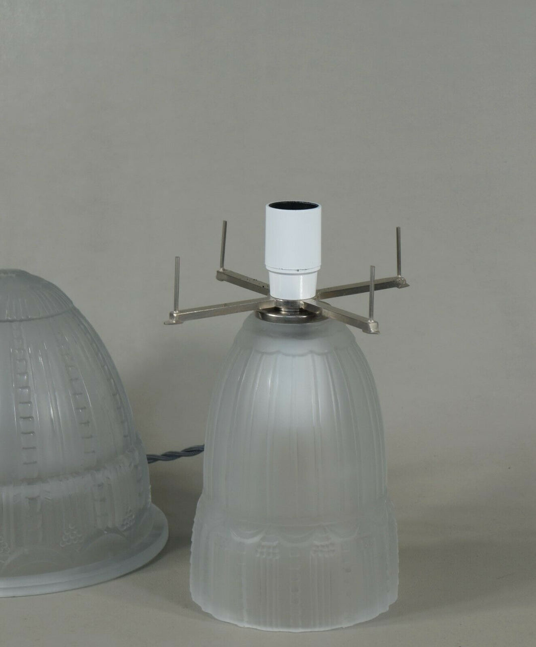 ミューラー兄弟：フランス　アールデコ調　マッシュルーム型ランプ　1930年