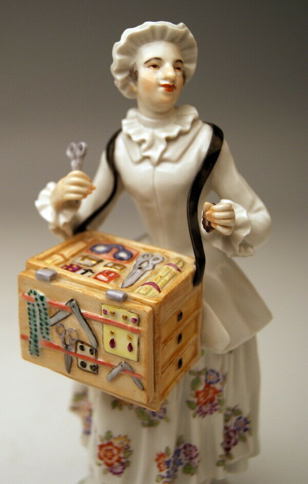 邁森 MEISSEN マイセン FIGUR PARISER AUSRUFER TABULETTKRÄMERIN KAENDLER MNR: 73281