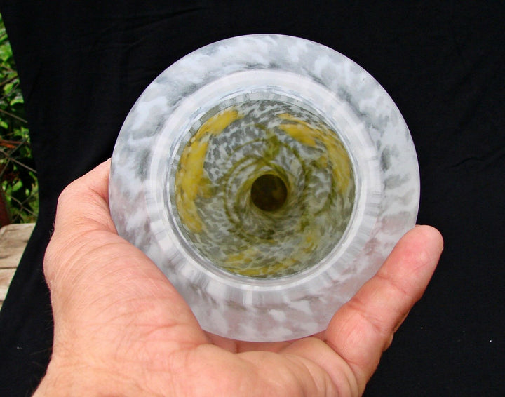 FRENCH ART NOUVEAU DAUM NANCY IRIS CAMEO VASE 56cm