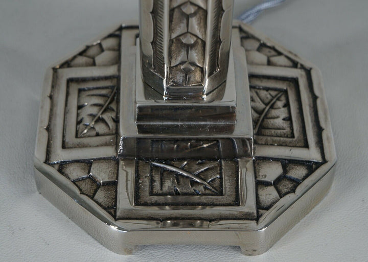 MAYNADIER & DAUM: rare French 1930 art deco lamp ..... muller sabino era France