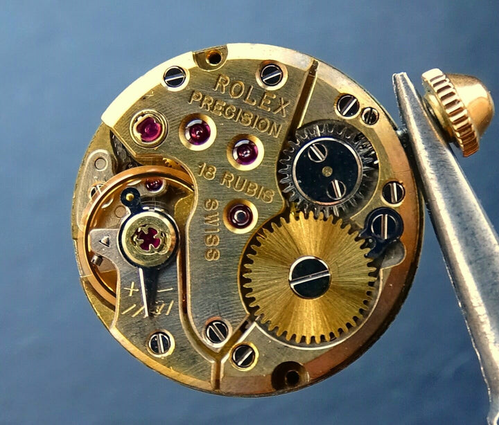 Rolex ♛ Precision 8823 Pink Gold 18C 750 Vintage Ledie's Luxury Watch 1950 Box