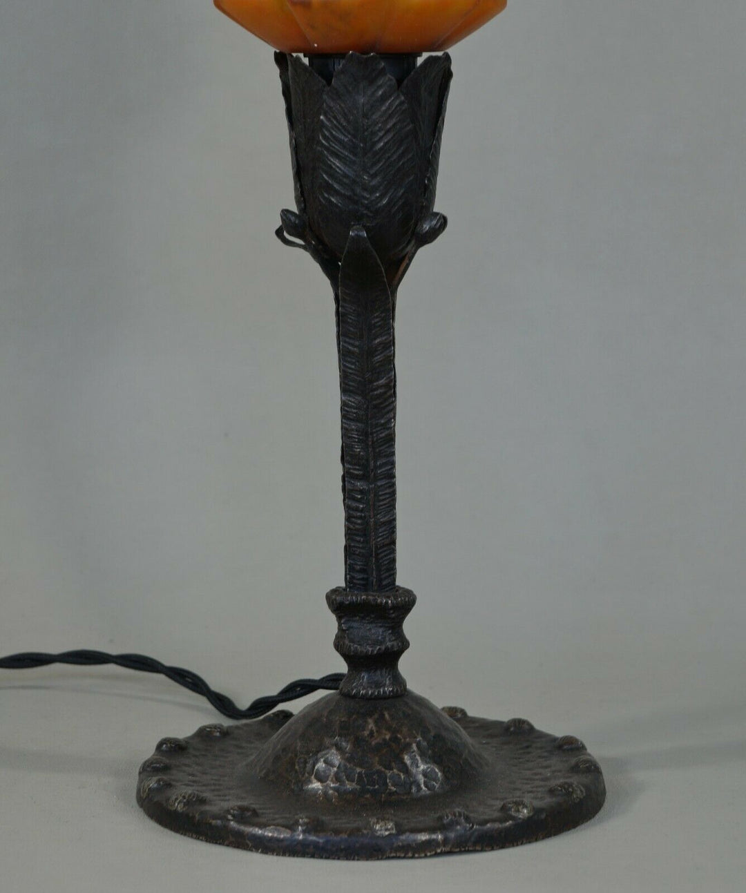 SCHNEIDER : FRENCH 1930 ART DECO LAMP .... wrought iron ............ 1925 France