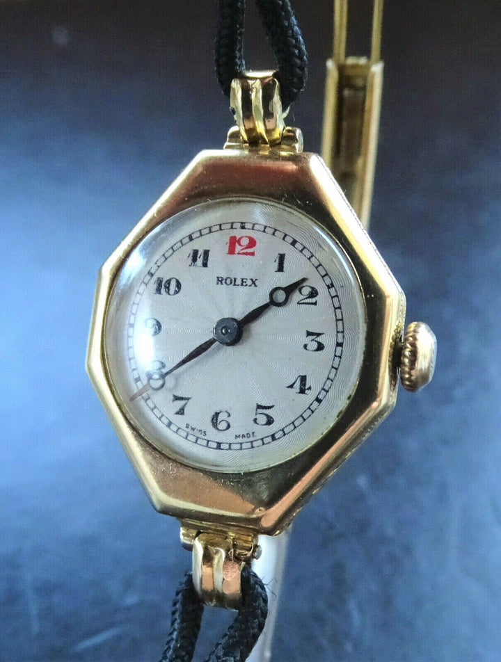 Rolex ♛ Prima Yellow Gold 18K 750 Art Deco Elegant Luxury ledies watch from 1925