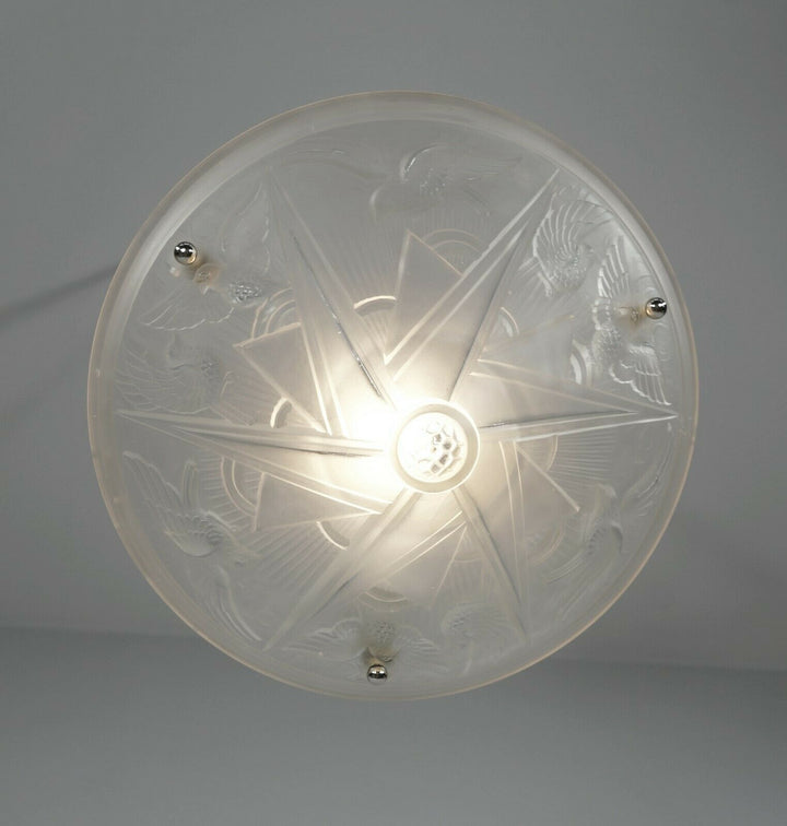 HETTIER VINCENT & HANOTS : French art deco pendant ..... 1930 chandelier France