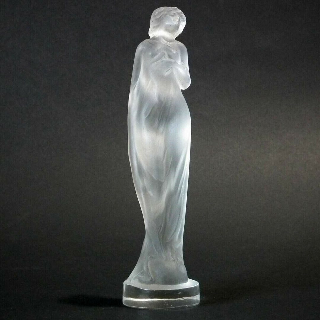 Rene Lalique Frosted Glass 'Moyenne Voilee' Statuette