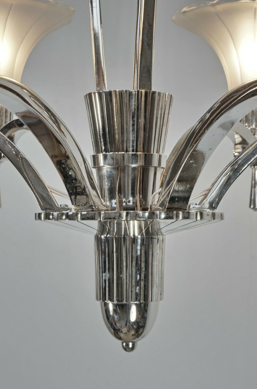 H.PETITOT : FRENCH 1930 ART DECO CHANDELIER ............. Muller frères France