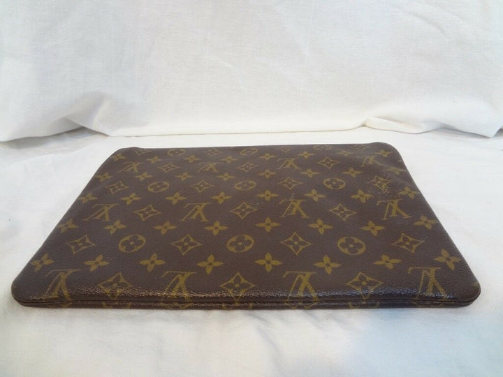 Auth Louis Vuitton Monogram Document case Porch Briefcase Bag LV82