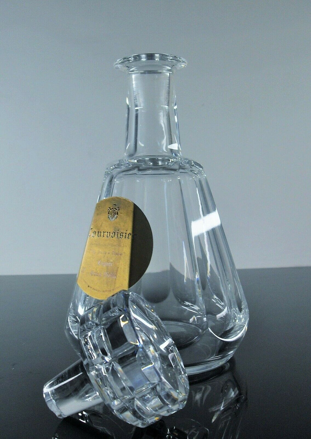 Antique Carafe Whisky Crystal Size Ribs Plates Talleyrand Baccarat Signed