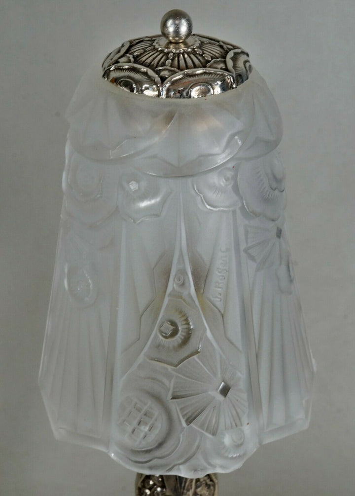 GAUTHIER EJG : pair of FRENCH 1930 ART DECO LAMPS ....... lamp muller era France