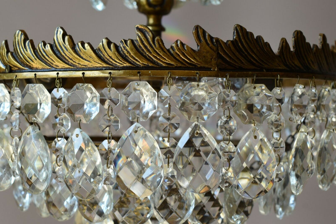 Vintage Crystal Chandelier,Cei