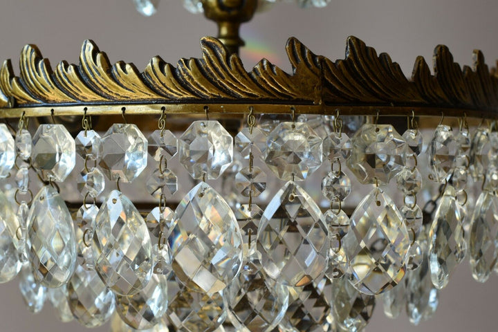 Vintage Crystal Chandelier,Cei