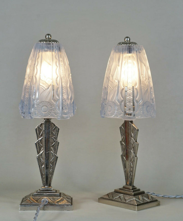 DONNA PARIS : a pair of 1930 FRENCH ART DECO LAMPS ...... lamp degué muller era