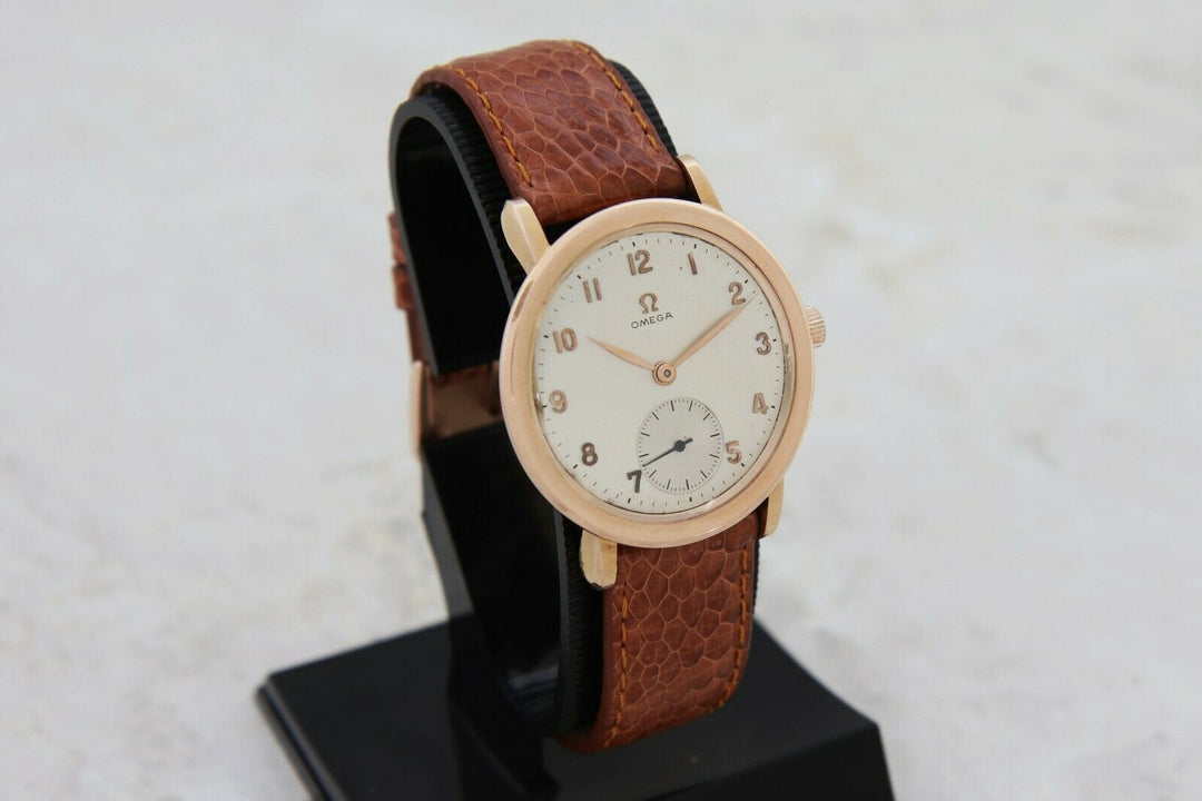 Vintage OMEGA Mechanical Cal. 28 Rare 18k Rose Gold case 36mm for Men’s