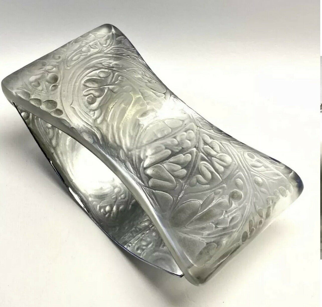 Buvard Feuilles Artichaut Rene Lalique R.Lalique Artichoke Leaves Glass Blotter