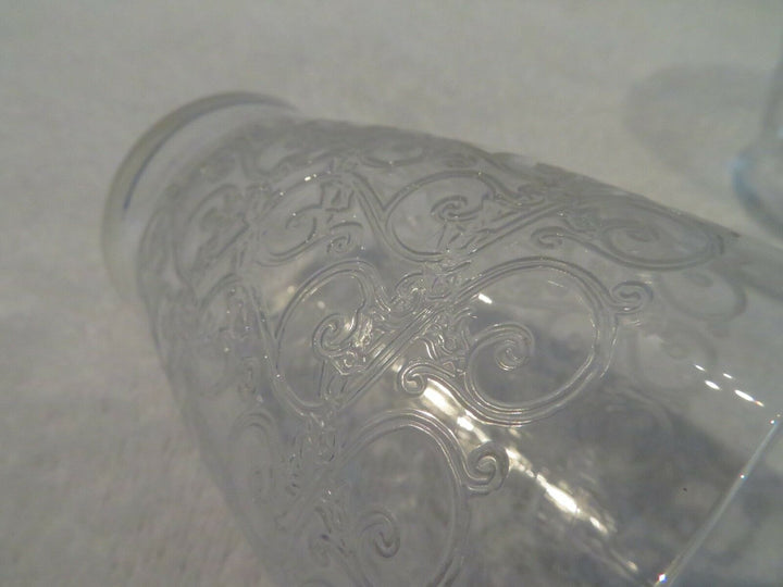 3 gobelets à vin cristal Baccarat Rohan crystal wine goblets jl