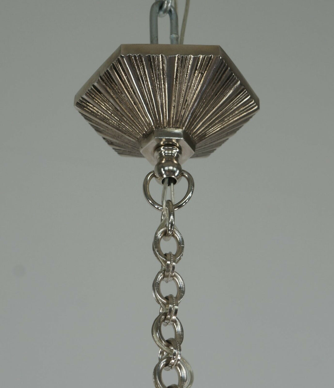 HETTIER & VINCENT : a pair of French 1930 ART DECO PENDANT S . chandelier HANOTS
