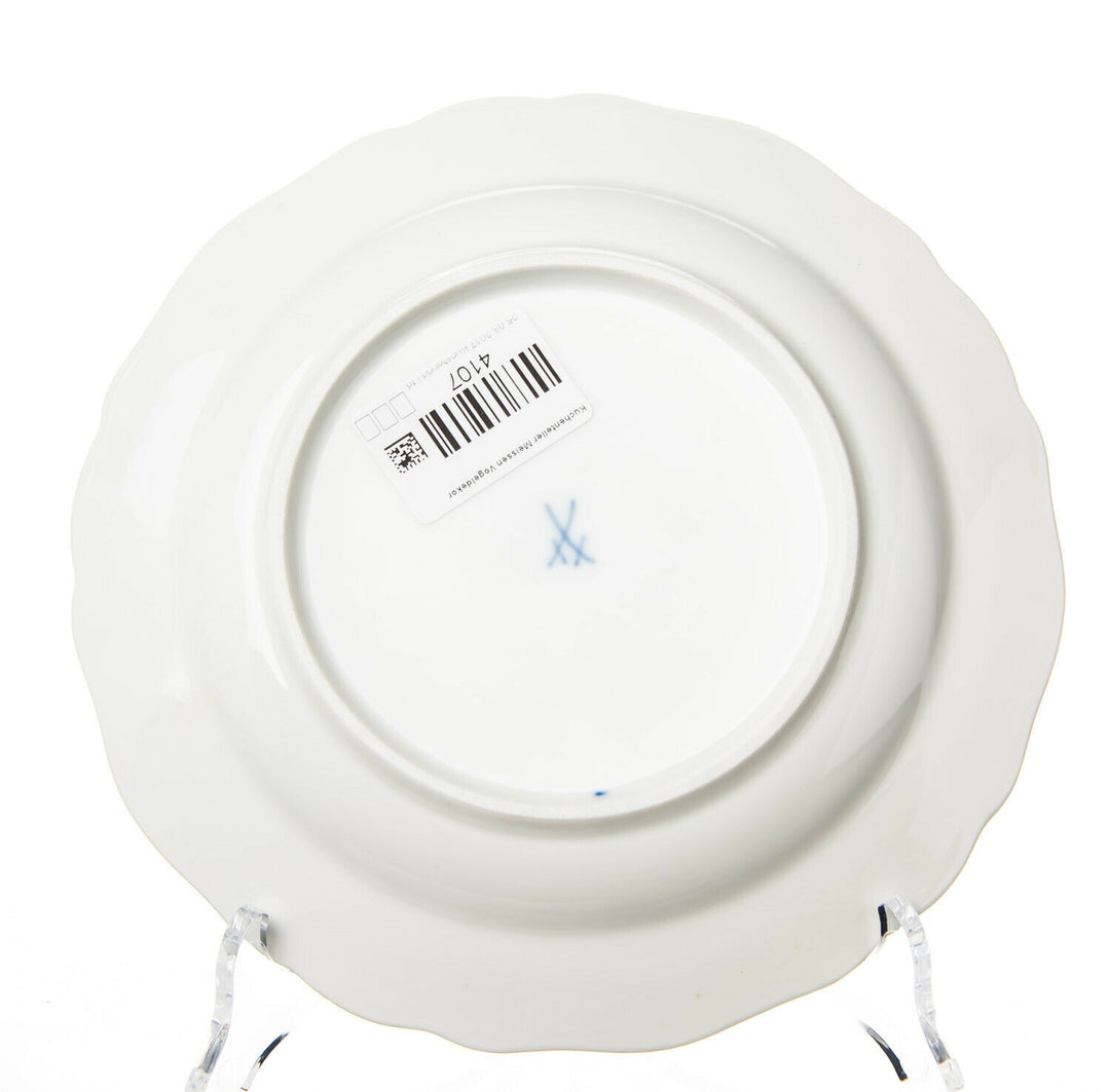 Kuchenteller Meissen Vogel-&Insektenmalerei Meissen Neuer Ausschnitt 1.Wahl 18cm