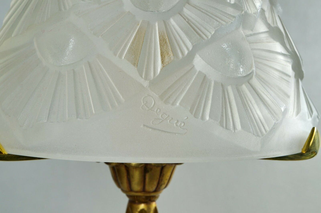 フランシス・ウーベン＆デュゲ(F.HUBENS & DEGUÉ) 1930年頃 アール・デコ調ランプ 大型