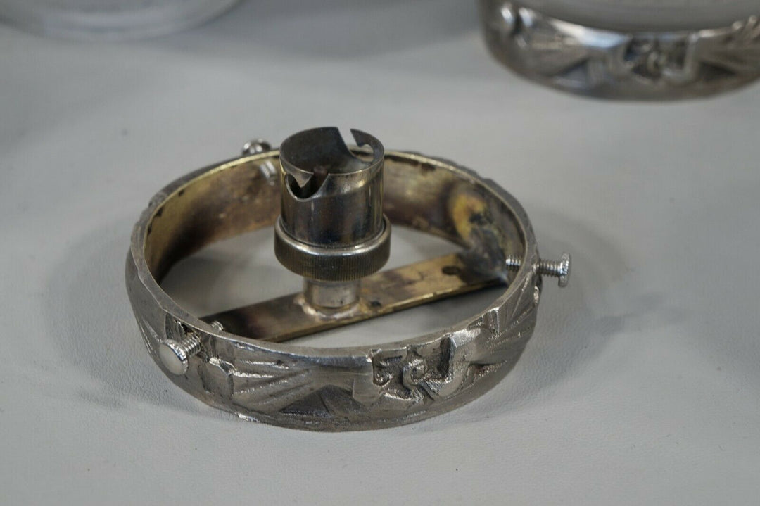 ミューラー兄弟 フレンチ・アールデコ調フラッシュマウント(クジャク)  ペア 1930年