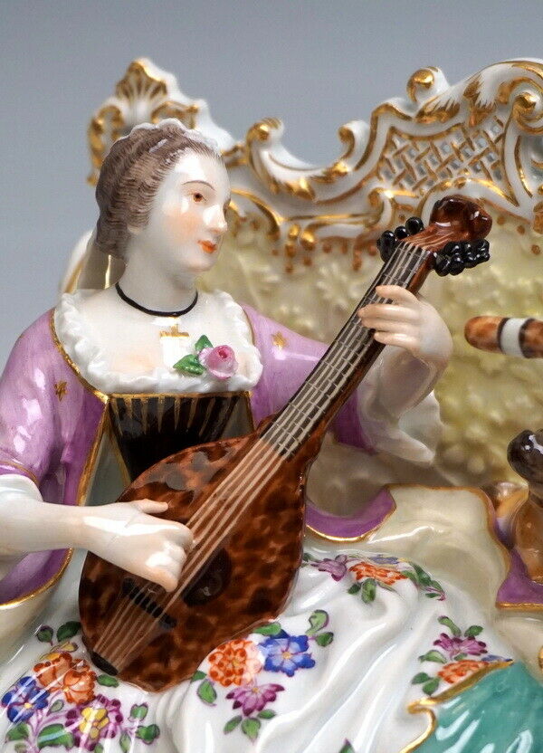 NP:11.300.- 邁森 MEISSEN マイセン SOFAGRUPPE MOPS HAUSMUSIK HOUSE MUSIC MNR:W56