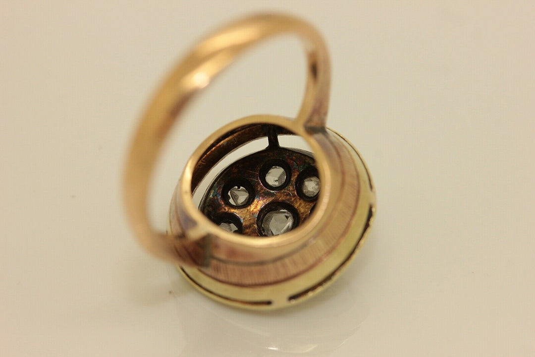 アンティーク オリジナル  14K ローズカットダイヤモンドのリング