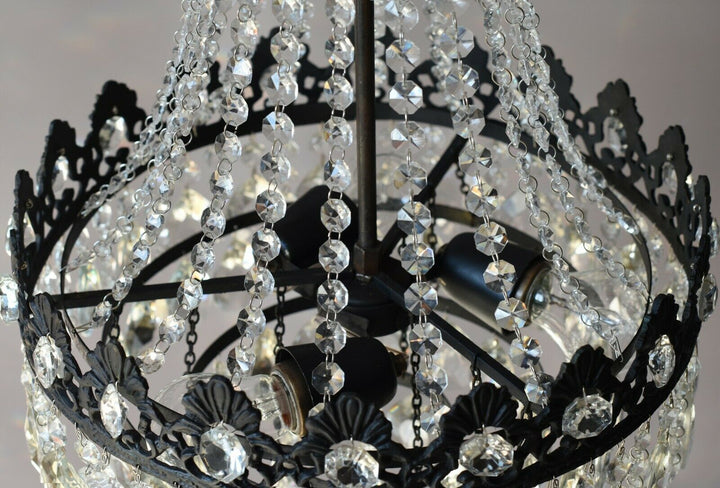 French Empire Chandelier Antique Style Vintage Hallway Lighting, Ceiling Pendant