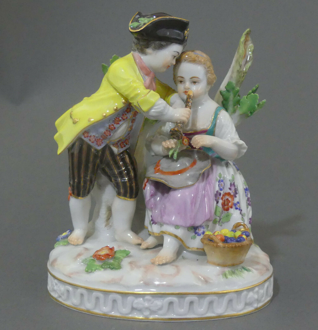 ⚔ Meissen eNP 6.635,-€ Figur 61012 Paar Winzerkinder Serie Gärtner + Winzer TOP