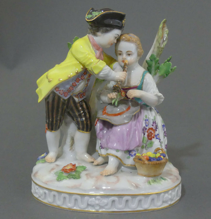 ⚔ Meissen eNP 6.635,-€ Figur 61012 Paar Winzerkinder Serie Gärtner + Winzer TOP