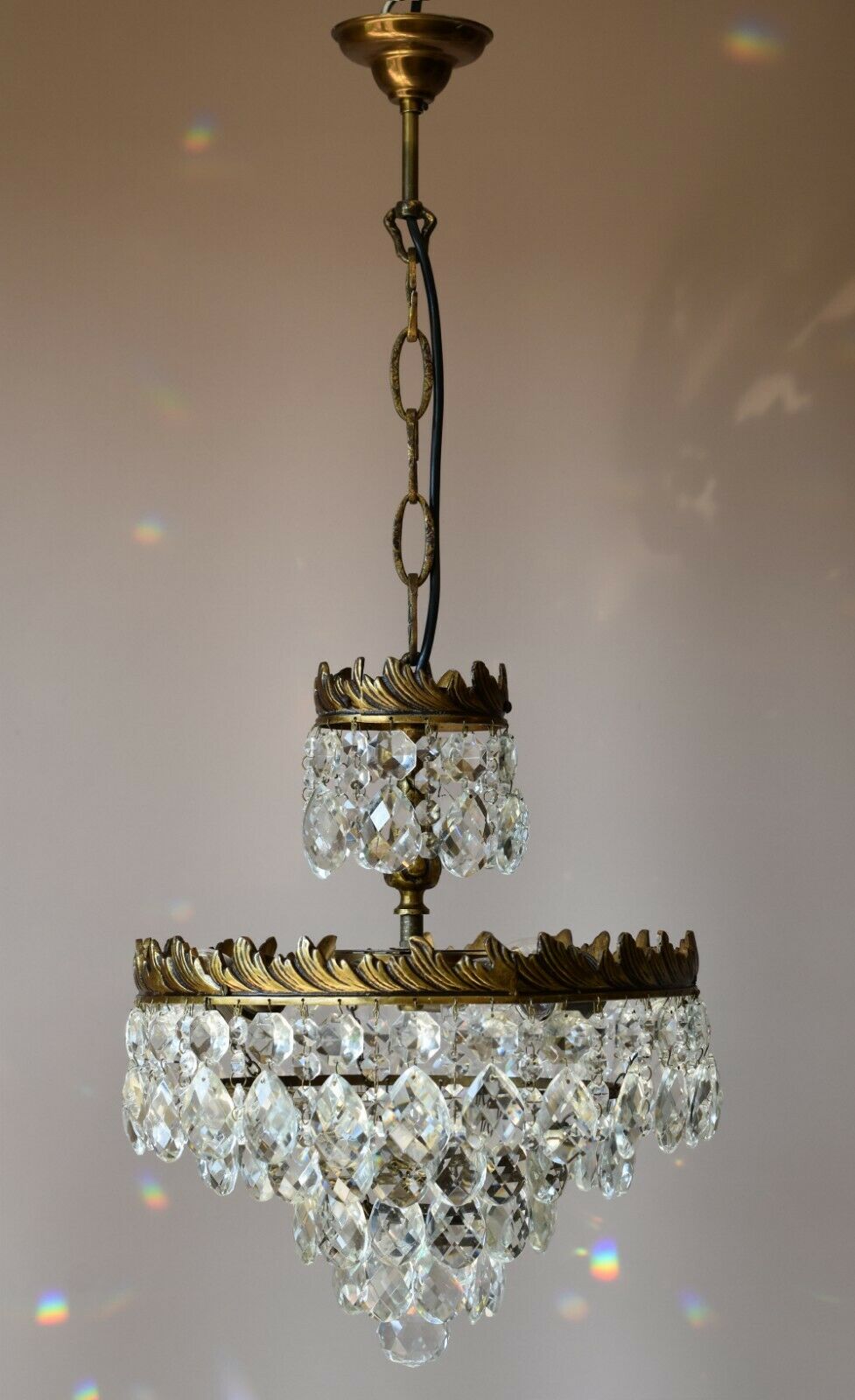 Vintage Crystal Chandelier,Cei