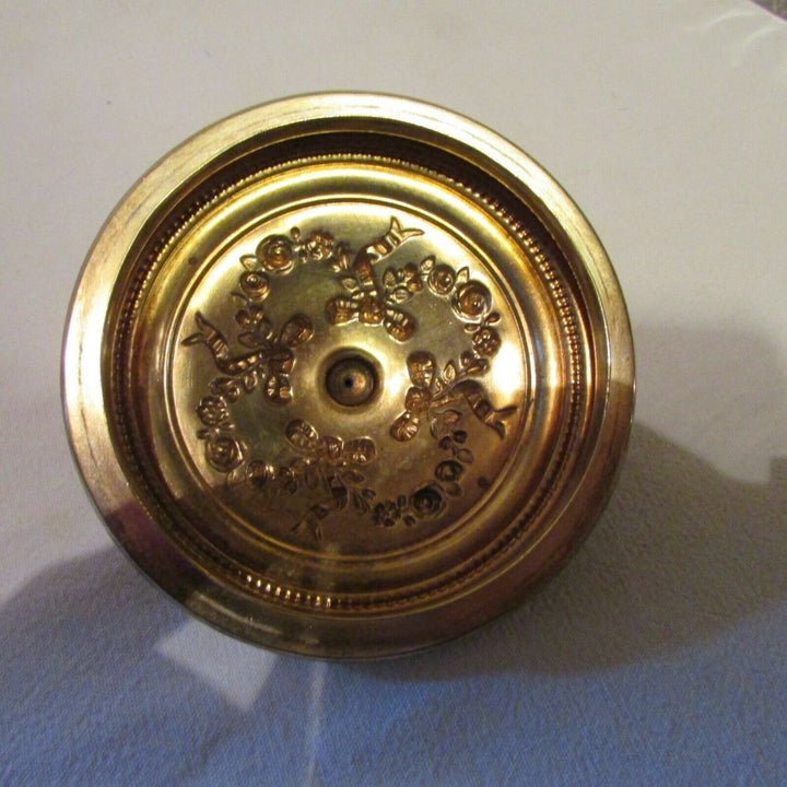 RARE SEAU POT A BISCUITS CRISTAL ARGENT MASSIF VERMEIL PUIFORCAT