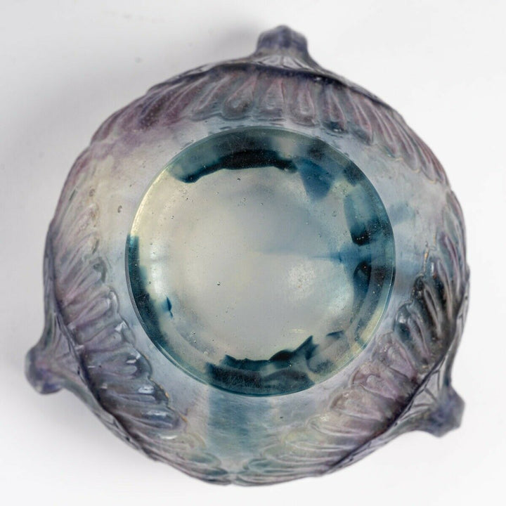 Vase Coupe Lotus Gabriel Argy Rousseau Cameo Glass Pate De Verre Flowers