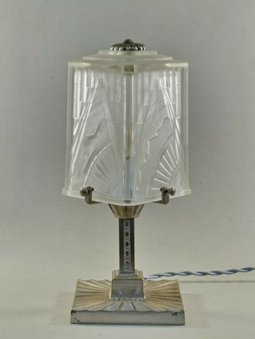 BOYREAU & HANOTS : French 1930 art deco lamp ....... muller daum era 1925 France