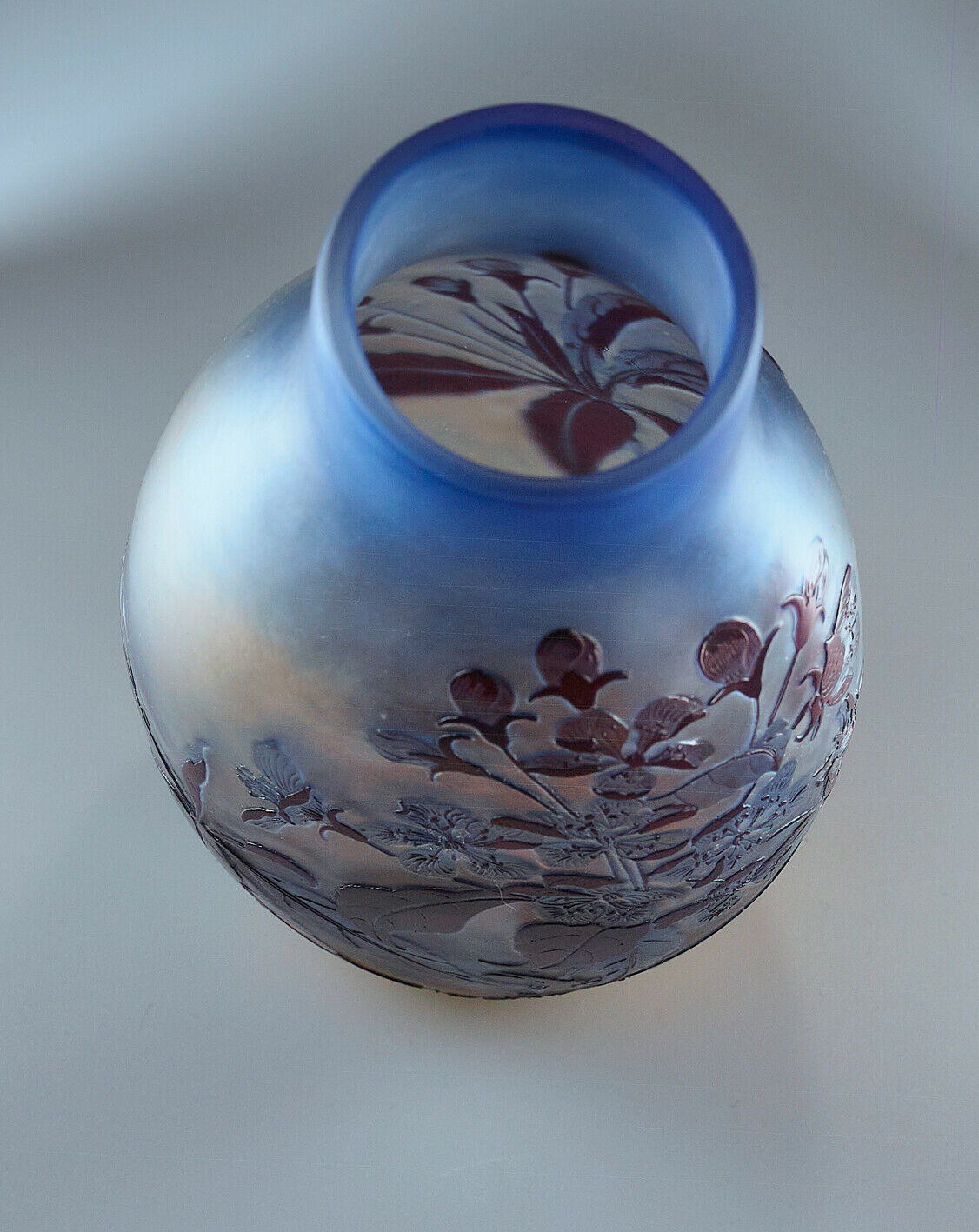 エミールガレ オリジナル アール・ヌーボー ガラス花瓶 – アンティーク