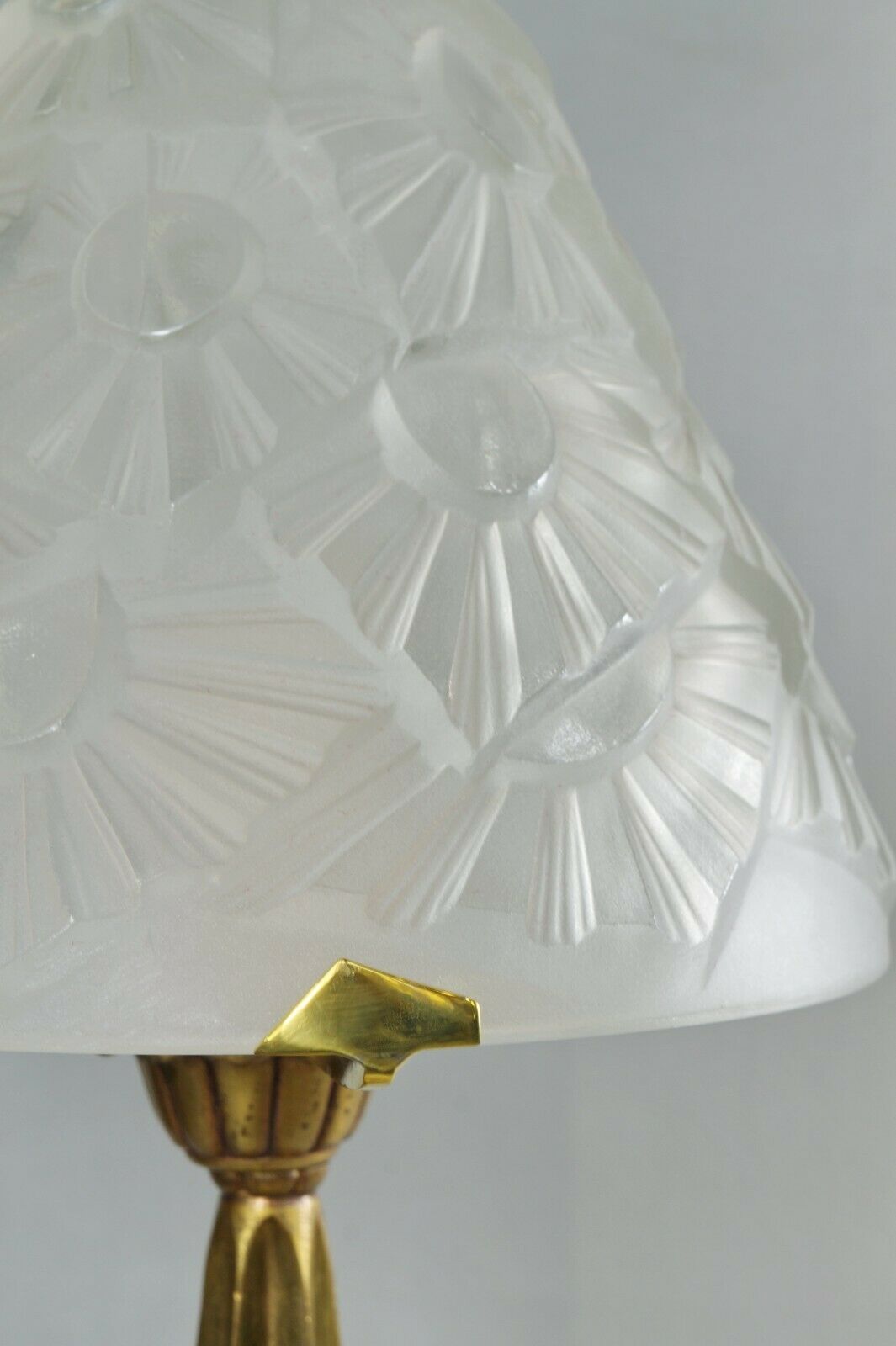 フランシス・ウーベン＆デュゲ(F.HUBENS & DEGUÉ) 1930年頃 アール・デコ調ランプ 大型