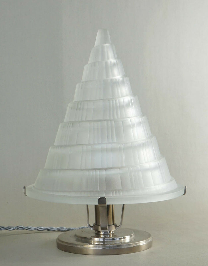 SABINO : FRENCH ART DECO LAMP 1930 ....................... lampe muller era 1935