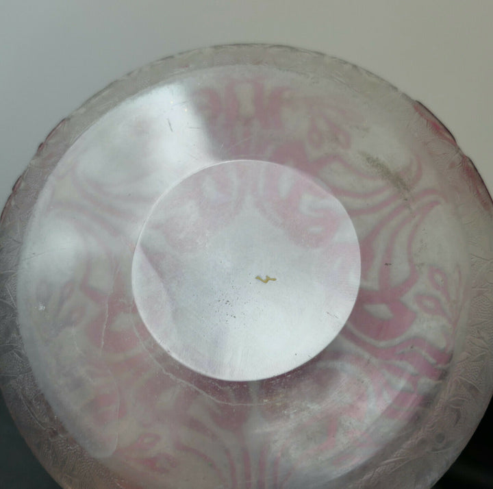 SUPERBE VASE BACCARAT DÉGAGÉ À L'ACIDE ÉPOQUE ART NOUVEAU 1900.