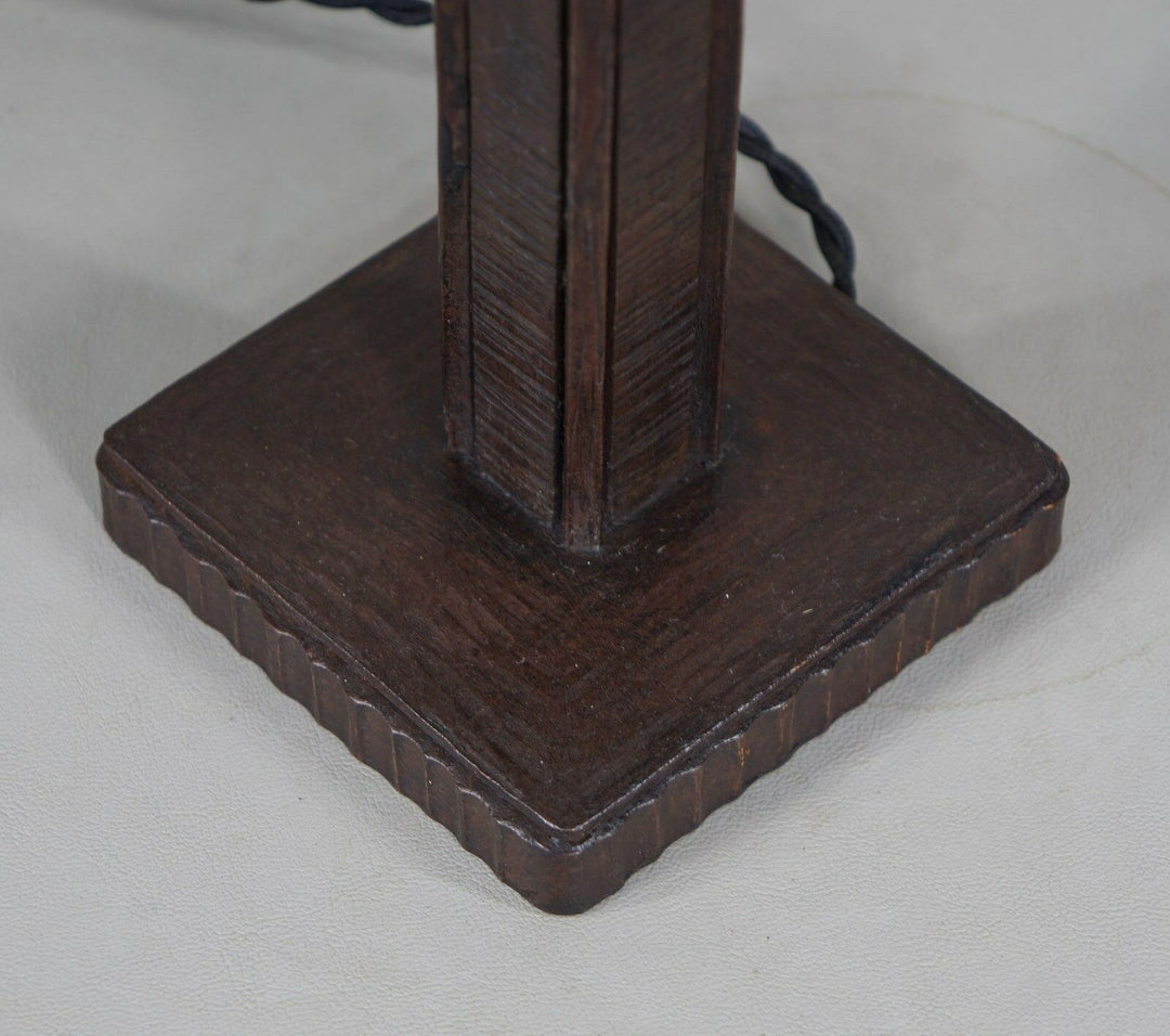 SCHNEIDER : FRENCH ART DECO LAMP 1930 .......... wrought iron .. muller era 1925