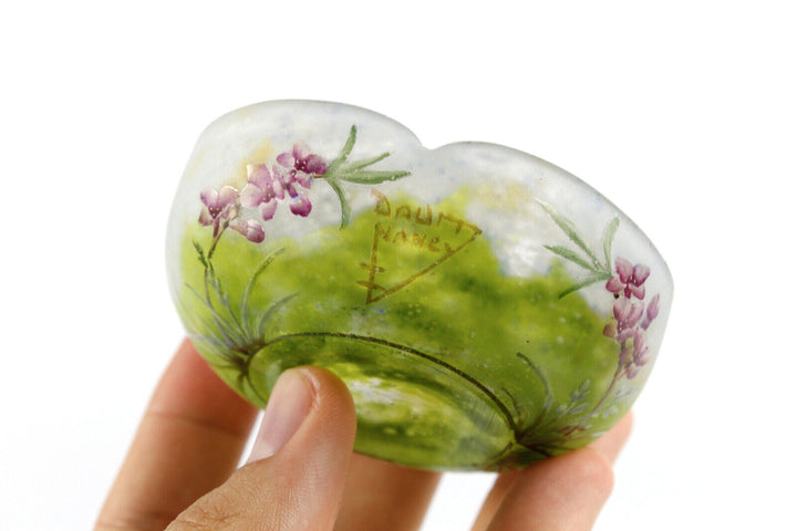 ドーム兄弟（ドームナンシー）沈丁花の花の豆皿のサイン