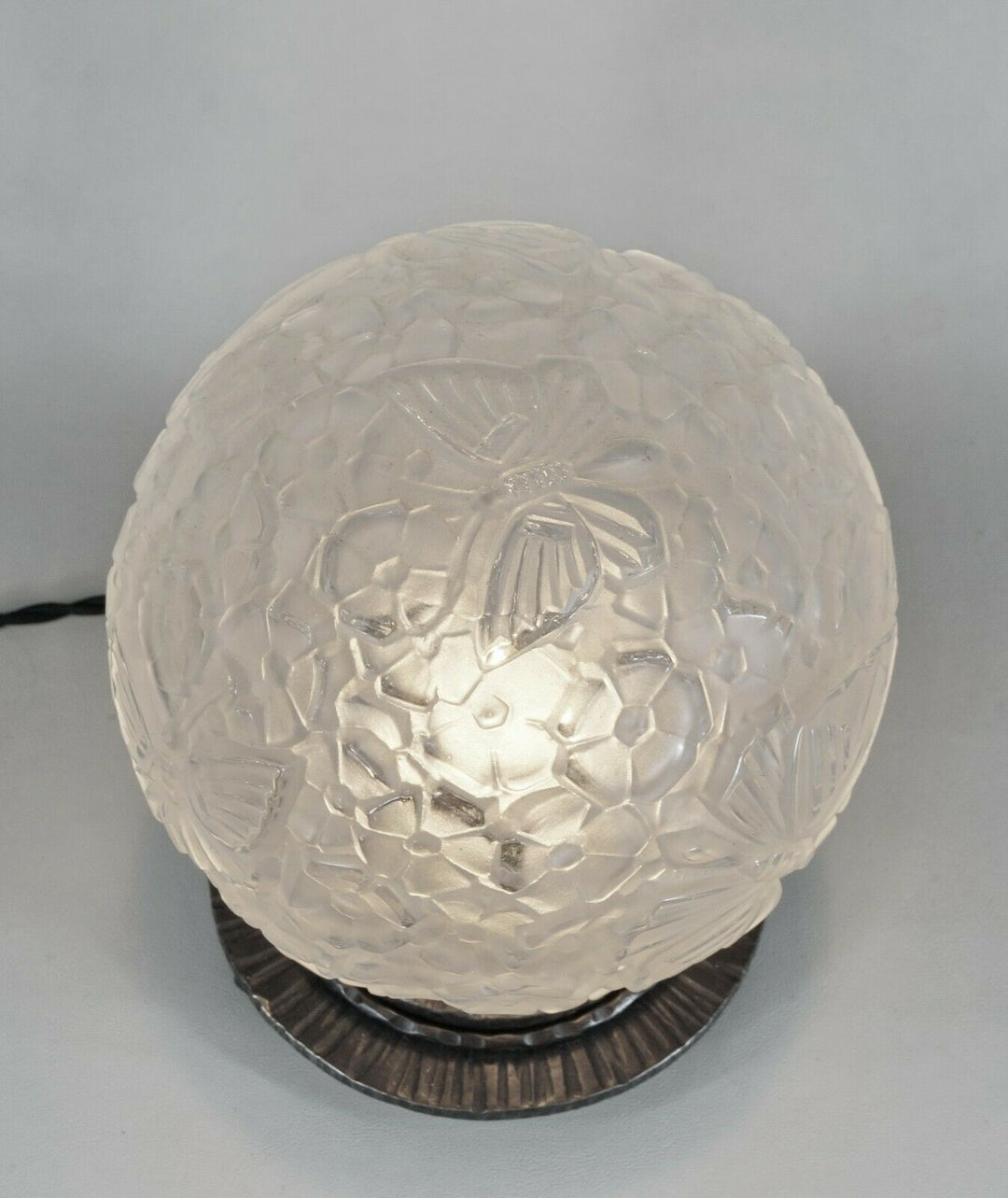 HANOTS : French 1930 art deco lamp ................ daum muller degué era France