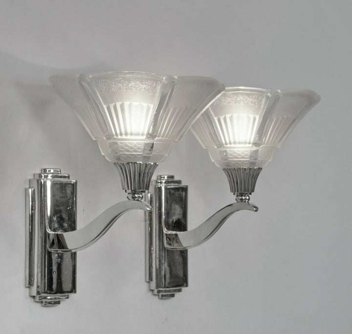 ミューラー兄弟　フランス1930年アールデコ ウォールランプ