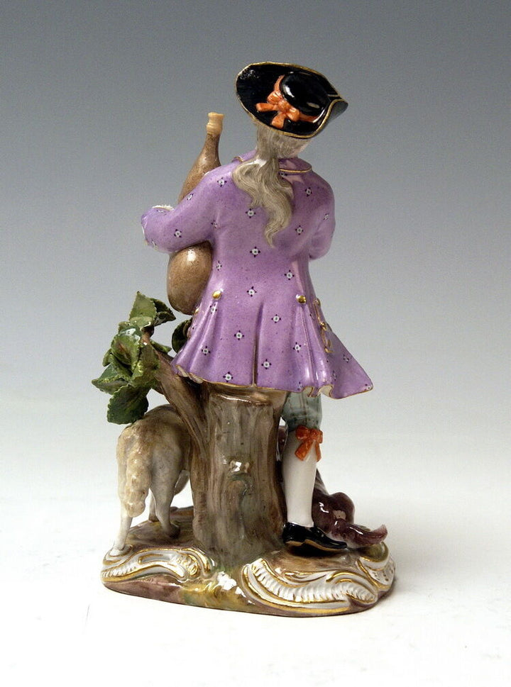 MEISSEN FIGUR EN PAAR SCHÄFER DUDELSACK SCHÄFERIN SCHAF KÄNDLER SHEPHERDS 1880