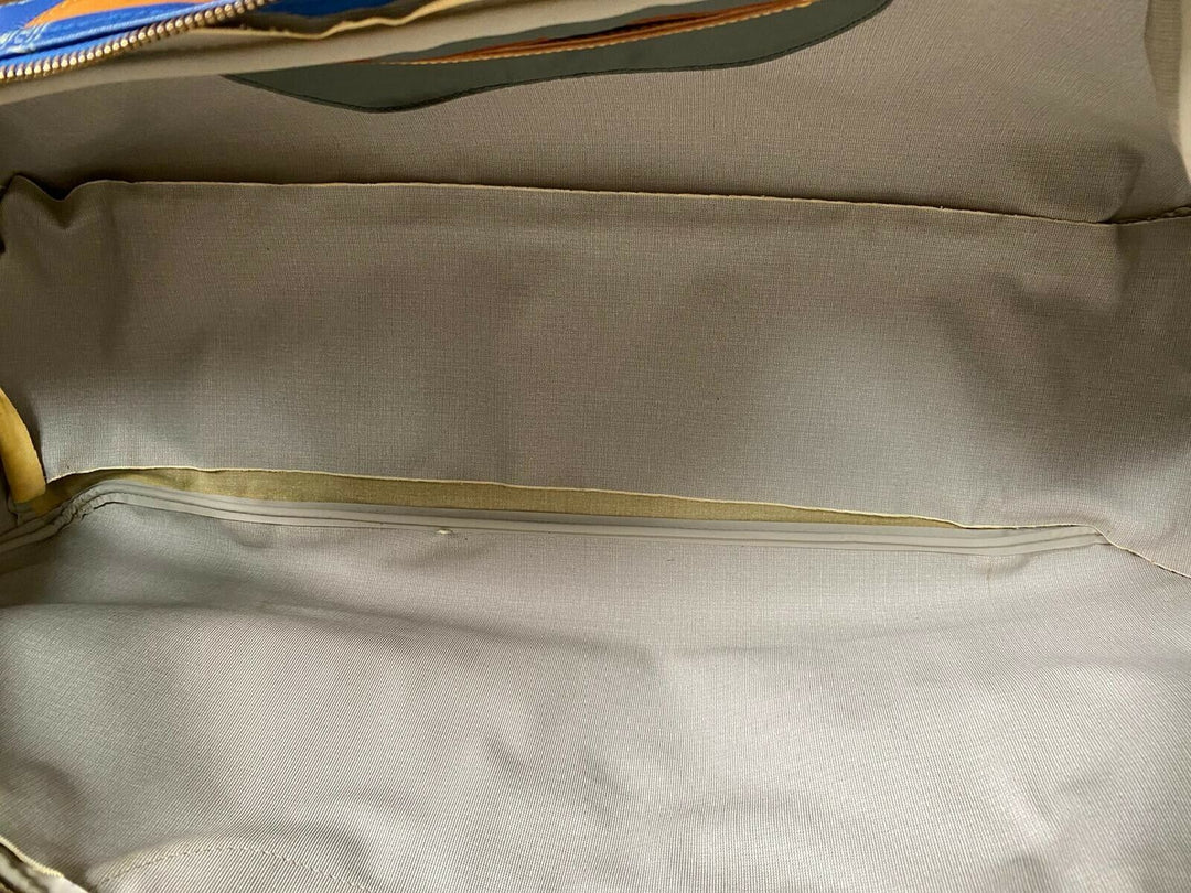 LOUIS VUITTON Sac Plein Air Long BAG CUP 1992 BLUE LEATHER VINTAGE Boston LV221