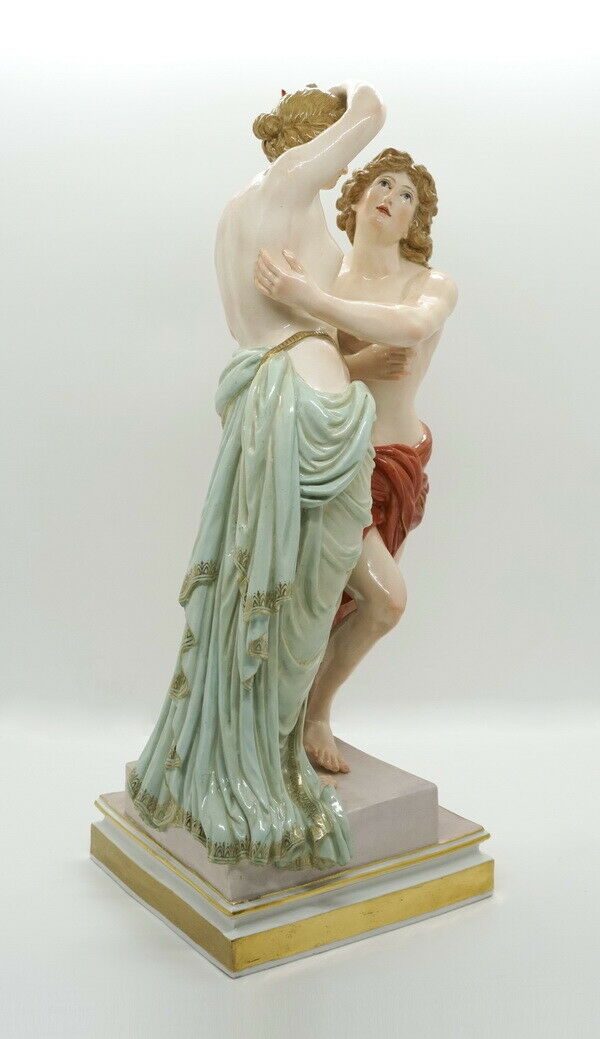 邁森 MEISSEN マイセン FIGUR GRUPPE HERO UND LEANDER CH.L. JUECHTZER MNR: I11 UM 1850