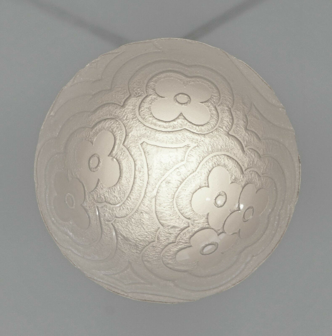 NOVERDY : FRENCH ART DECO CEILING LIGHT lamp pendant chandelier 1930 muller era