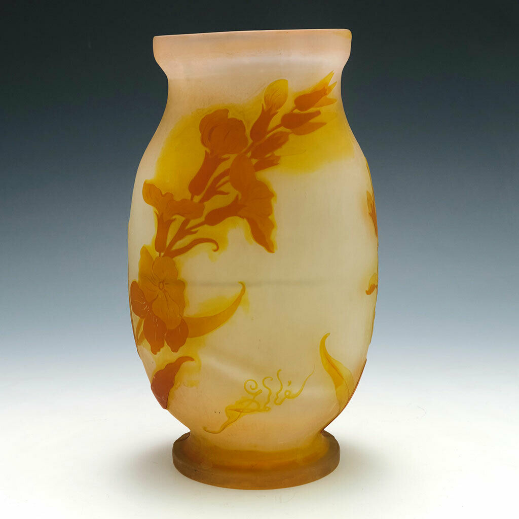 An Emile Galle Cameo Glass Vase c1900