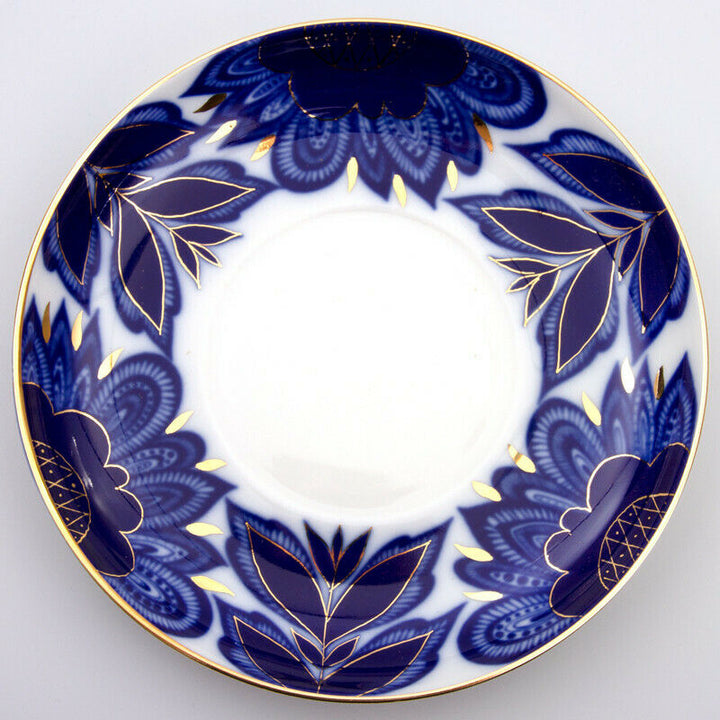 インペリアルポーセリン  マグ/ ティーカップ  ソーサー  ロモノーソフ  青い鳥  アート