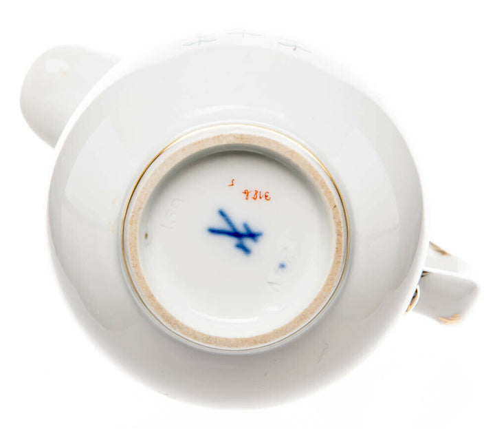 Milchkanne chinesischer Drache mit Storch Meissen Neuer Ausschnitt Top