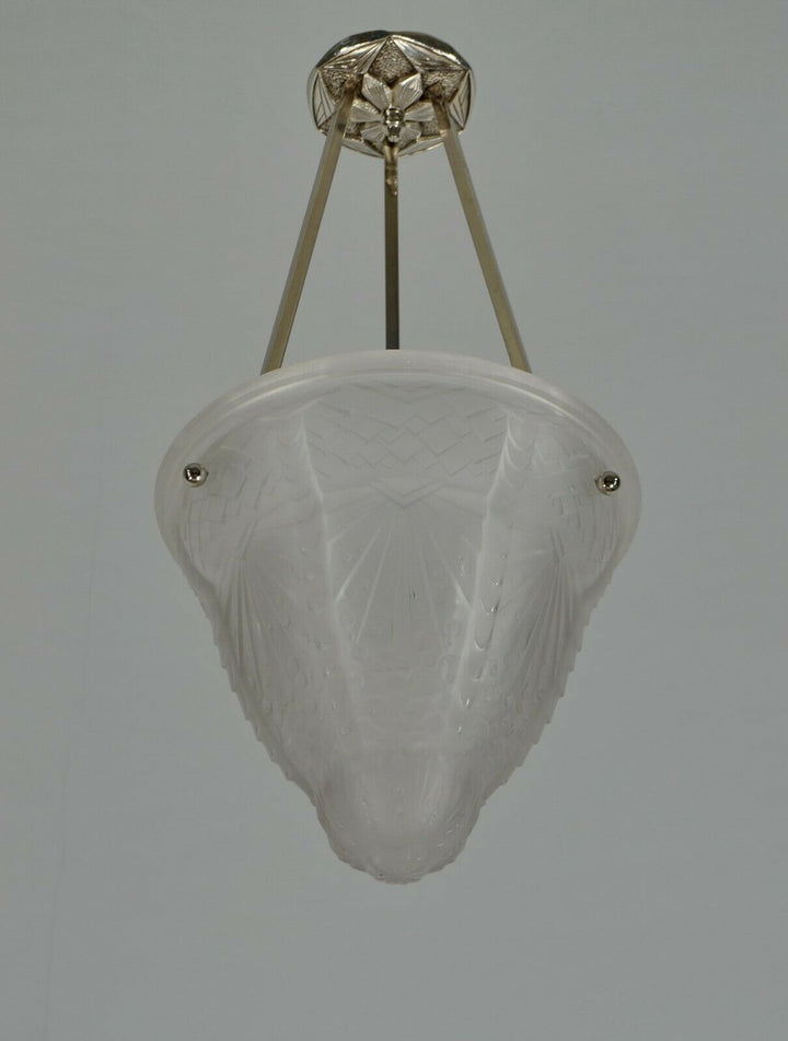ミューラー兄弟　作：1930フランスアールデコ調シャンデリアランプ